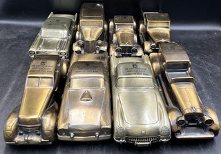 EH Lot Of 8 Vintage BANTHRICO Bank Cars Corvette Lincoln Ford Duesenberg Etc