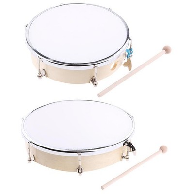 Stimmbare Handtrommel Hand Percussion Klopfhammer Trommel mit verstellbarem Schlüssel Spielzeug