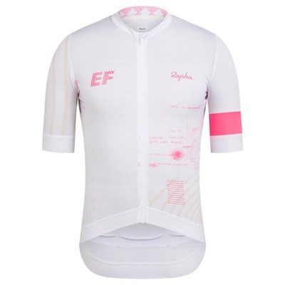 Rapha EF チームジャージ ホワイト/ピンク　Large　L Rapha EF チームジャージ ホワイト/ピンク Large L
