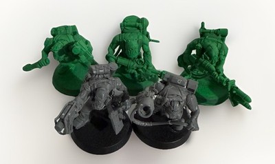 Warhammer 40K Ork Kommandos Stealth Infantry unit Primed With Nob