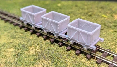 3D-FACTORYUK OO9 / 009 / 4mm Narrow Gauge Granite Wagons x 3