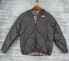 The North Face Girls 550 Down Puffer Reversible Hooded Jacket Size XL 18
