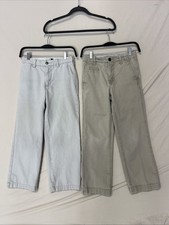 LOT 2 - GAP Kids Boys Classic Khakis Uniform Pants 10 Regular
