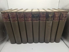 The Works of John Greenleaf Whittier 9 volume complete set [1892 steel portrai..