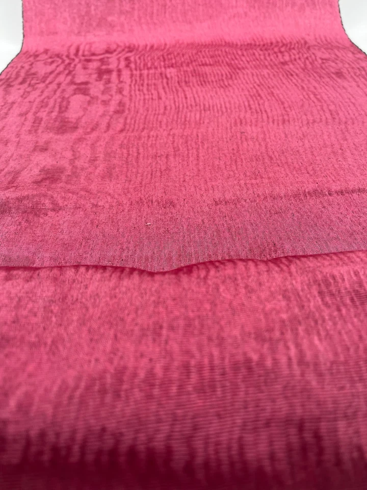 Pink Silk Moire Fabric By 2 Meters, Watermark Patterned, Multicolor Options. - Image 4 of 4