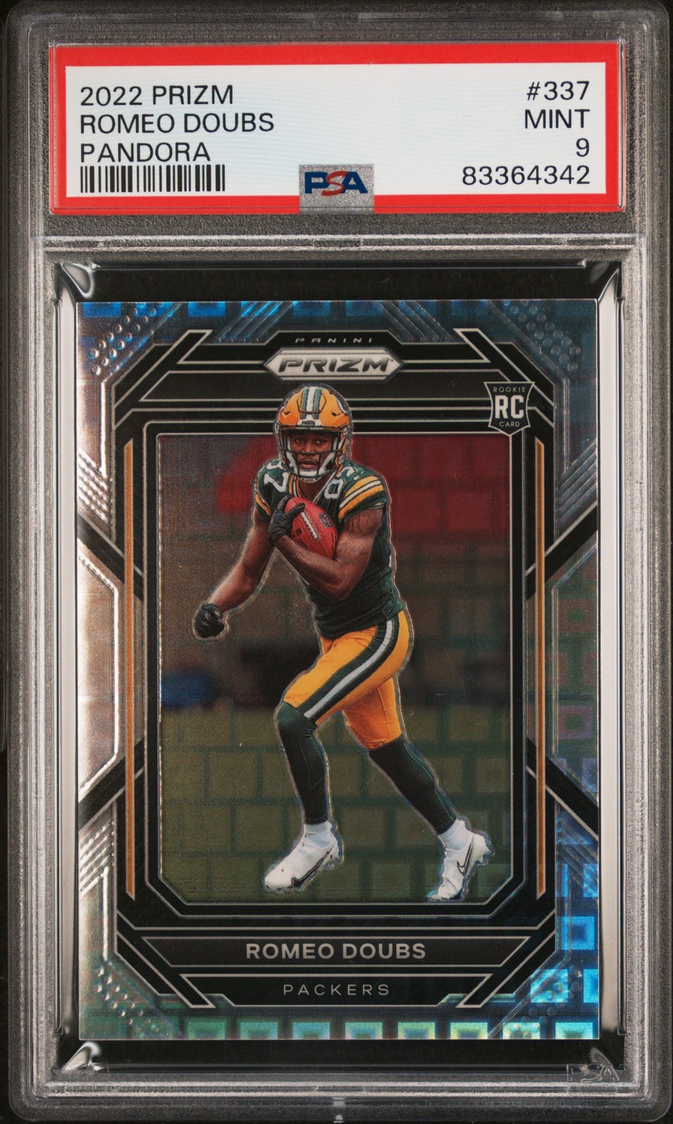 2022 Panini Prizm #337 Romeo Doubs Pandora PSA 9 #/400