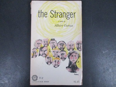 The Stranger Albert Camus 1946 Vintage Book Leo Lionni Cover Art Random House