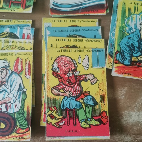 VERY OLD CARD GAME SEVEN 7 FAMILIES - complete card circa 1900 / ref A460 - Picture 6 of 16