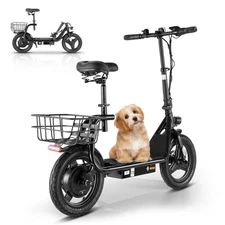 Adult Electric Scooter With Seat 750W 30 Miles Range Commuter Folding E-Scooter~