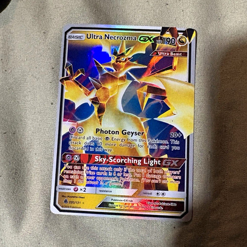 Ultra Necrozma GX Sun & Moon 95/131 Ultra Rare Holo Full Art 190 HP English