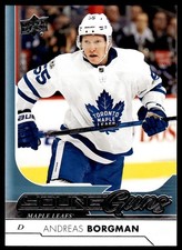 2017-18 Upper Deck Young Guns RC Andreas Borgman Toronto Maple Leafs #229