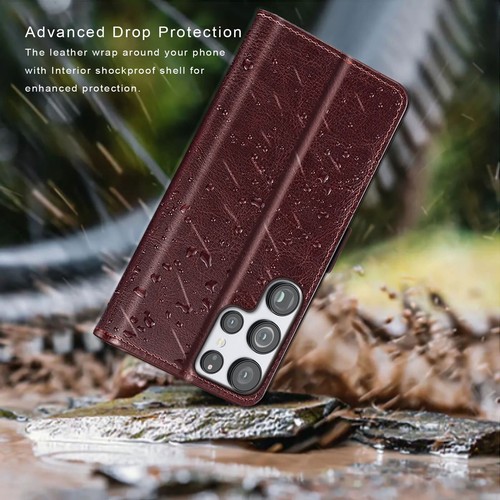 For Samsung Galaxy S22+/S22 Ultra PU Leather Wallet Case Cover Screen Protector - Picture 26 of 29