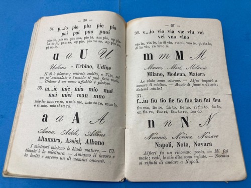 GIUSEPPE CELLI:COPIA AUTOGRAFATA SILLABARIO PER IMPARARE LA LETTURA-TO RESTORE. - Foto 20 di 24