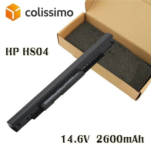 Batterie HSTNN-LB6V pour PC portable HP - Modèle HS04 14.8V 2600mAh Noir