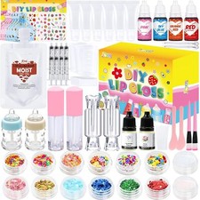 Lip Gloss Making Kit, 73PCS Diy Lip Gloss Kit Fun Kids Lip Gloss Make Your Own L
