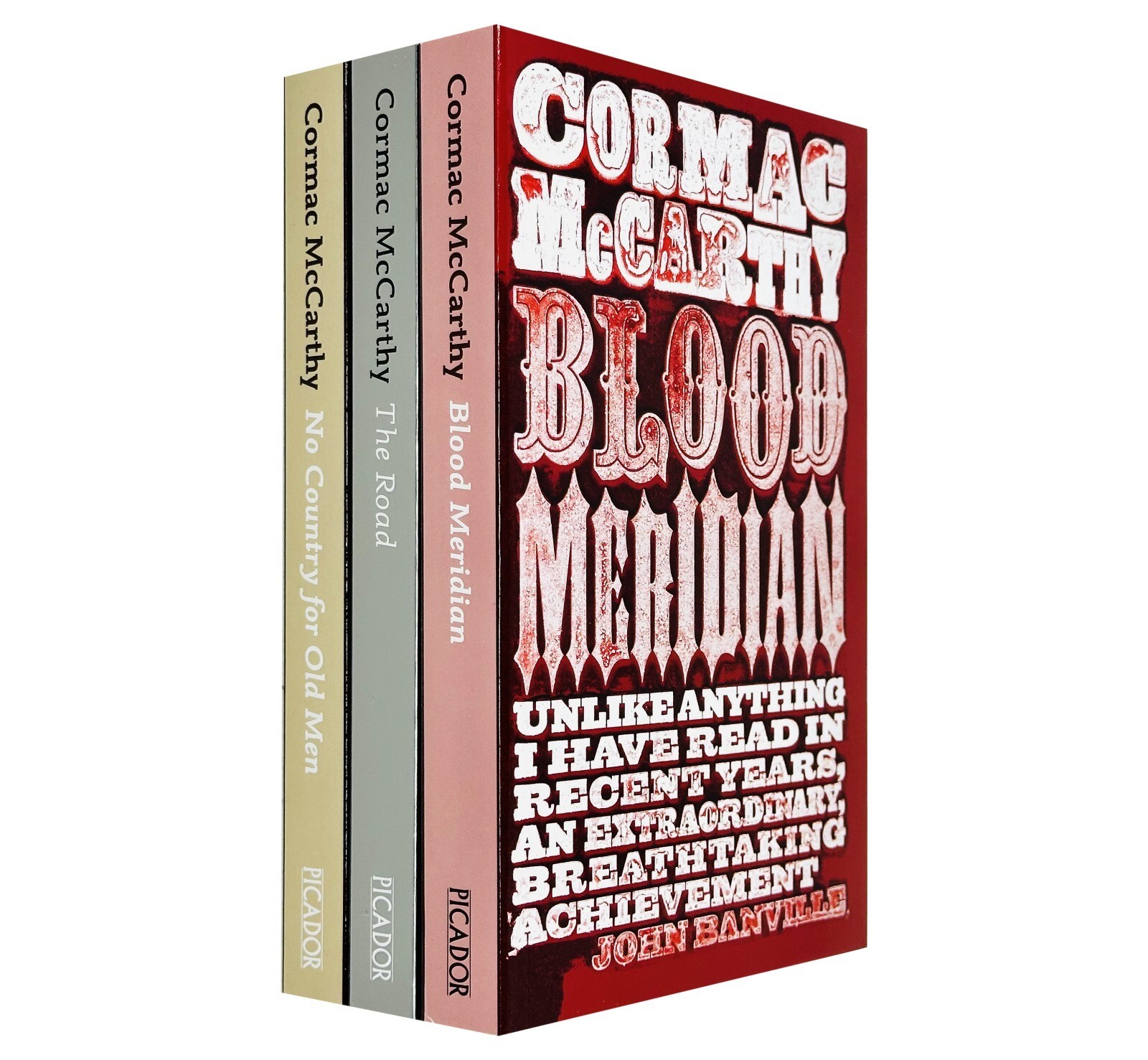 Cormac McCarthy Collection 3 Books Set No Country for Old Men, Blood Meridian