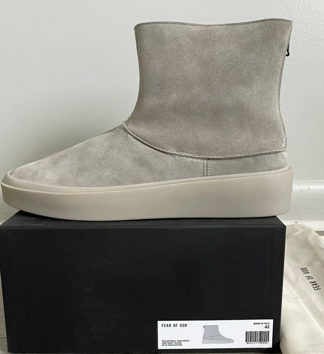 DS FEAR OF GOD Sixth Collection Polar Wolf Boots Jerry Lorenzo FOG sz42 /  US 9.5