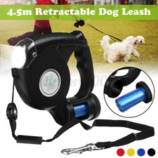 mod retractable dog leash with light