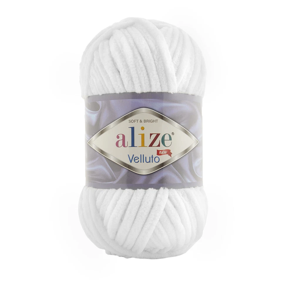 ALIZE VELLUTO Wolle Chenille Garn chunky samtig *neue Farben* 100g (Farbauswahl)