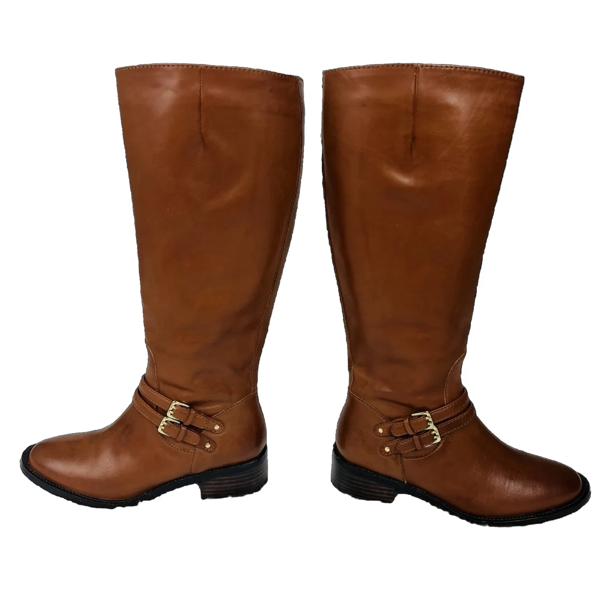 Cole Haan Dover F13 Womens 6.5B Riding Boots Woodbury Leather