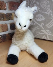AURORA 12" Llama Flopsie White Plush Stuffed Animal Stuffie Toy 2017