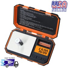 Orange Digital Pocket Scale 200g x 0.01g Jewelry Gold Gram Herb Karat Weight