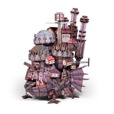 Studio Ghibli Howl's Moving Castle 3D Wooden Puzzle Kit ki-gu-mi