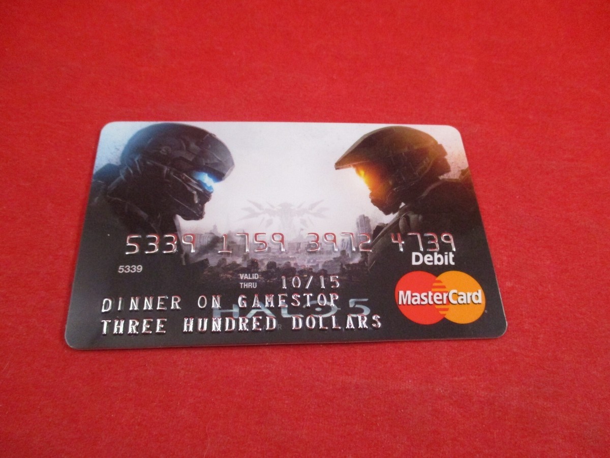 Halo Xbox One GameStop Promo Mastercard Reward Debit Gift Card (no money  left)