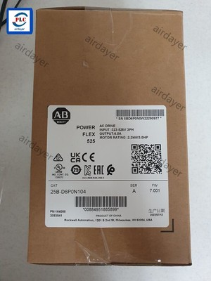 New Factory Sealed Allen-Bradley 25B-D6P0N104 525 2.2kW 3Hp AC Drive