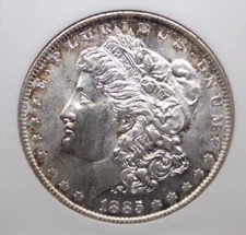 1885 "O" Morgan SILVER Dollar $1 ANACS MS63 #229 Old Soap Box Unc BU ECC&C, Inc.