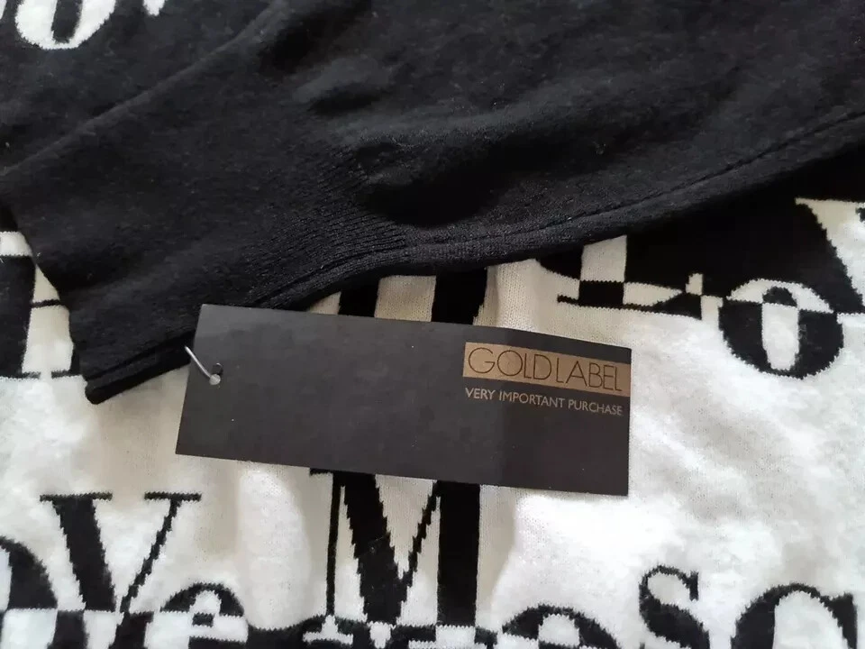 nuovo prezzo consigliato £390 uomo MOSCHINO MAGLIONE CASHMERE lana felpa con cappuccio slip on affare taglia XL