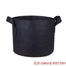 25 Gallon Grow Bags Cloth Planting Fabric Pot Growing Pouches for Healthy Roots