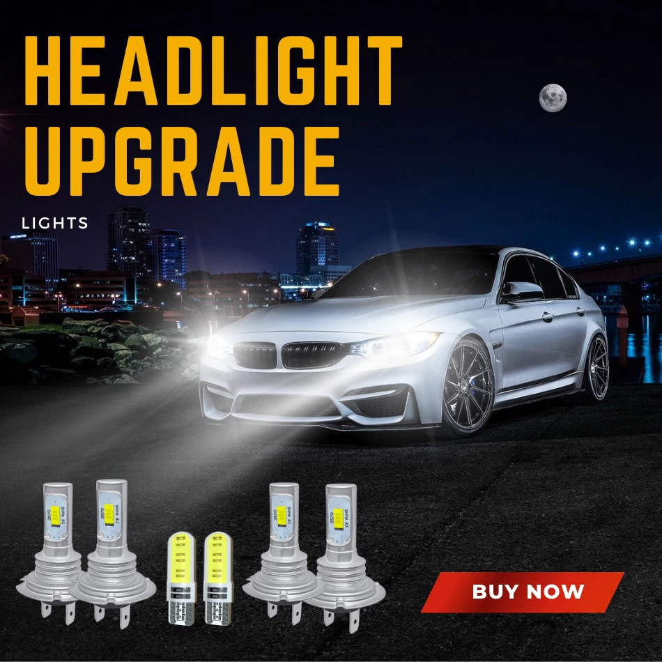 Fits Bmw 5 Series E60 E61 Led Xenon White Hid Headlight Side Light Bulbs 2003-10 - Image 2 of 4