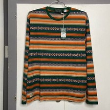 Polo Country Ralph Lauren Men Striped Jacquard L/S Shirt Medium Classic fit NWT