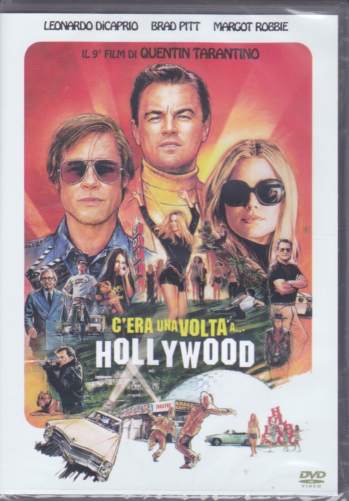dvd C'ERA UNA VOLTA A HOLLYWOOD di Tarantino con L. Di Caprio B.Pitt nuovo 2019