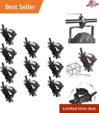 10 Pack Versatile Stage Lighting Clamp - Heavy-Duty Mount - Fits 32-35mm OD Pipe