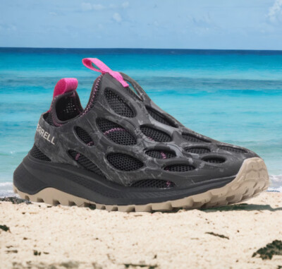 Merrell Hydro Runner Black Pink Run Beach Boat Trail Hiking Shoes Womens 