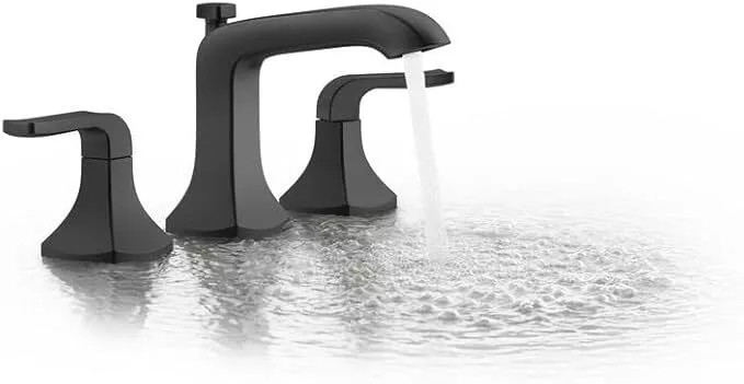 KOHLER  Rubicon 8" Widespread Bathroom Faucet  Matte Black F
