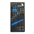 Capri Tools Super-Thin Open End Wrench Set, Metric & SAE, 14-Piece