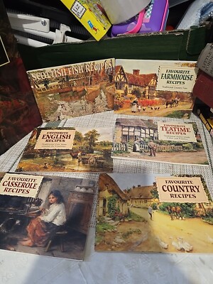6x Favourite Recipe Books Salmon Paperback Book Lot 