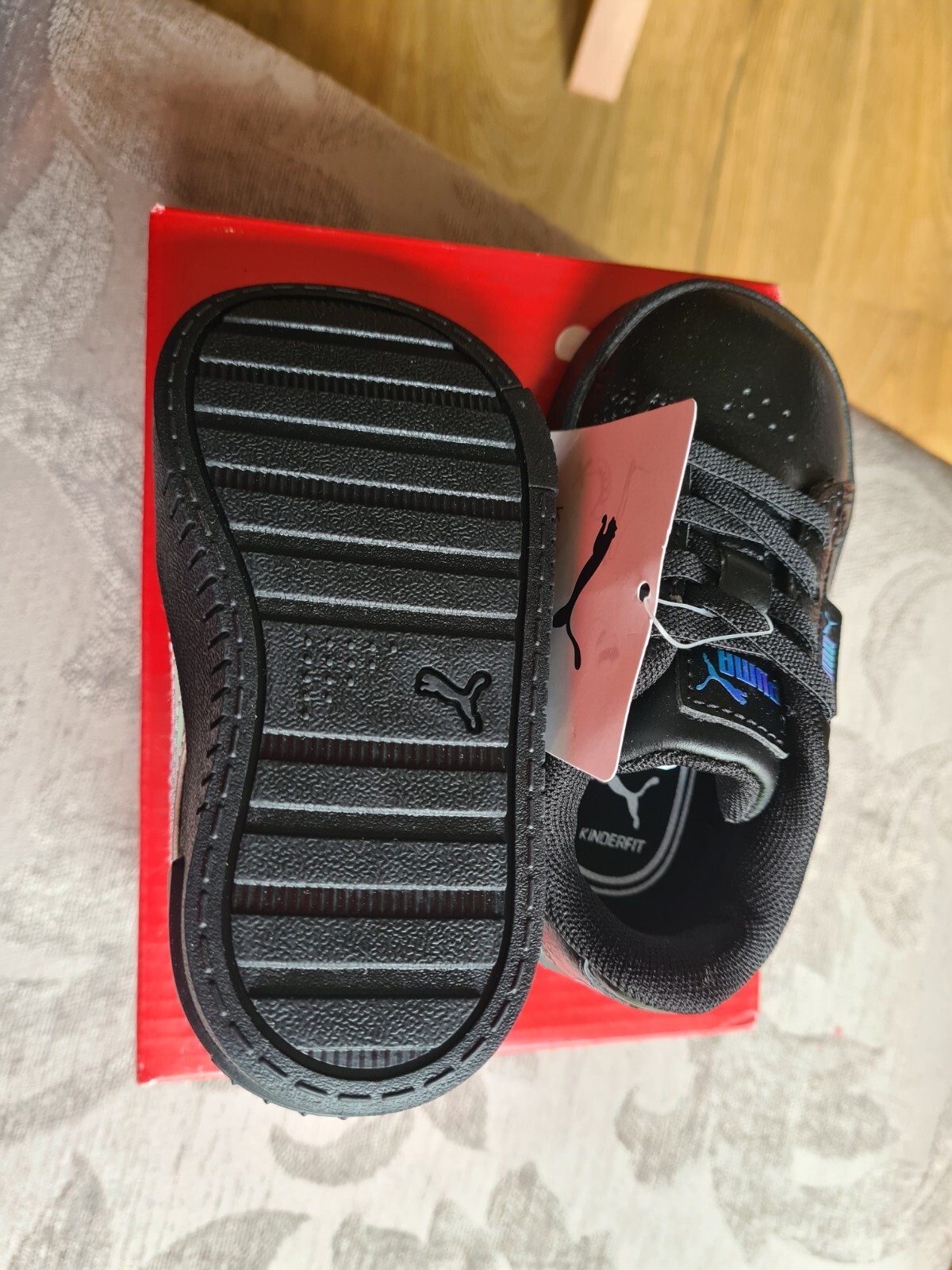 Baby Puma's Black & Irridescent Infants Trainers UK Size 4 BNIB eBay