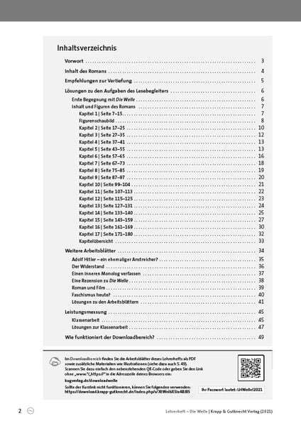 Thumbnail - Die Welle - Morton Rhue - Lehrerheft