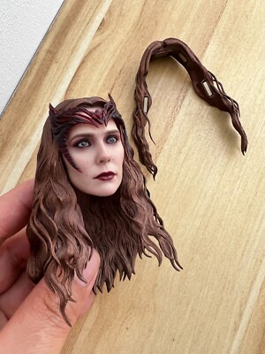 1:6 Head Sculpt Figure Collectible Hot Toys Scarlet Witch 5.0 MMS653 Accessories
