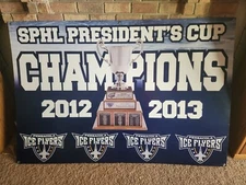 Pensacola Ice Flyers Championship Banner Sign Poster Pilots SPHL ECHL