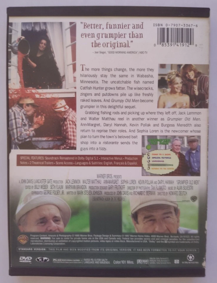 Grumpier Old Men (DVD, 1997) - Image 2 of 3
