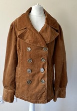 Mossimo Velvet Jacket Size 10 - 12 Double Breasted Brown Caramel