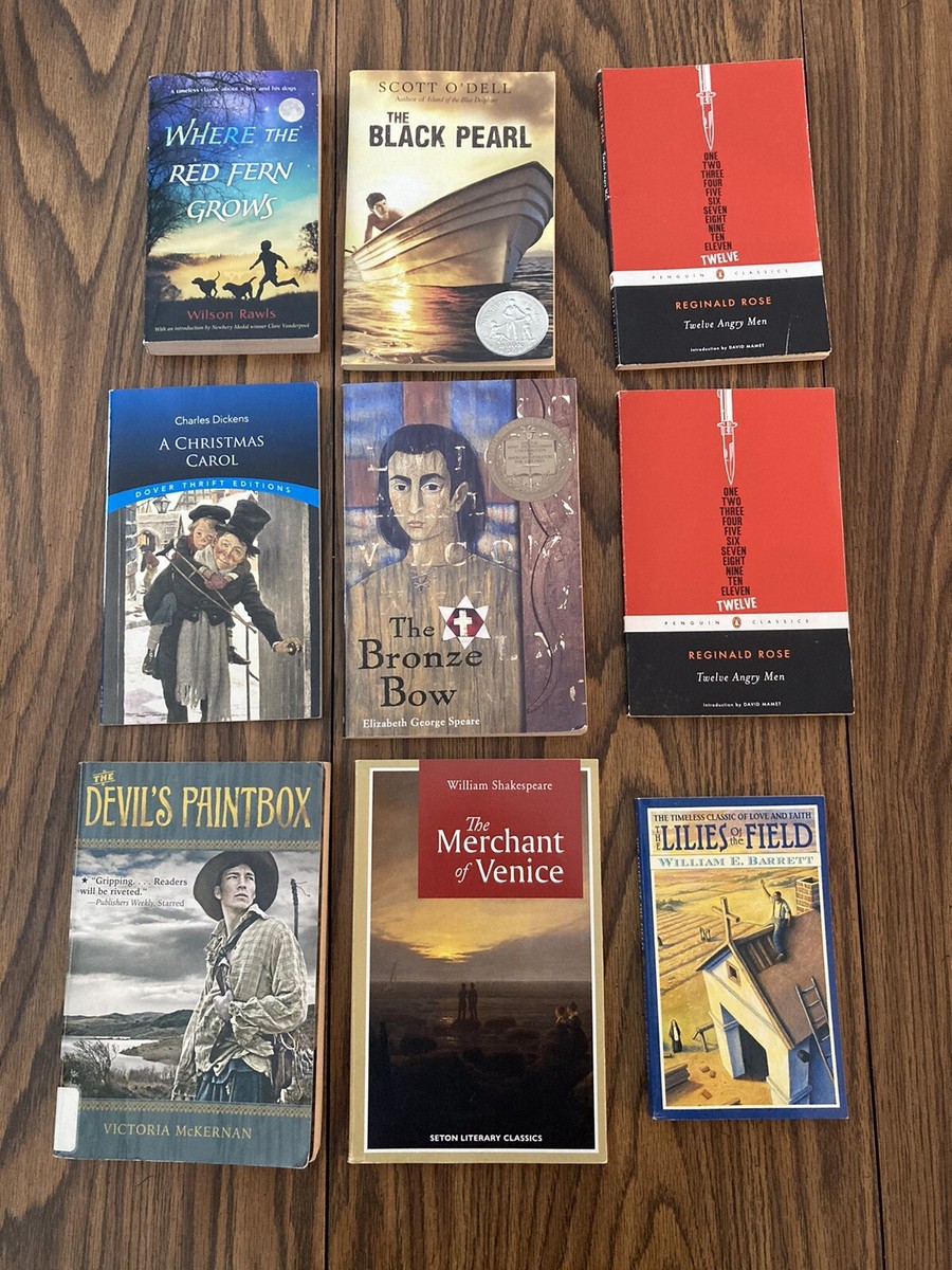 Lot of 9 Classic High school required reading books. Shakespeare