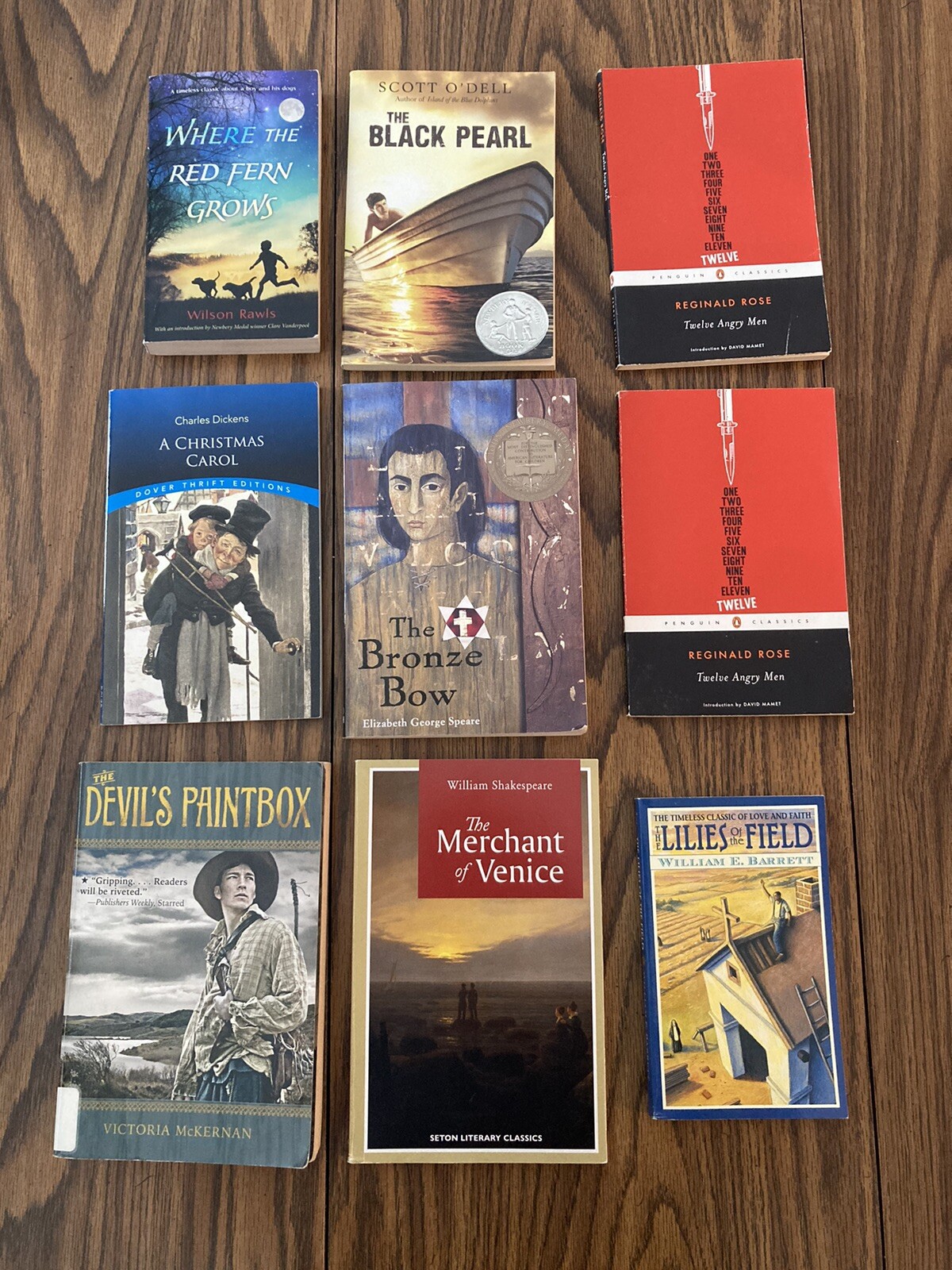 Lot of 9 Classic High school required reading books. Shakespeare And