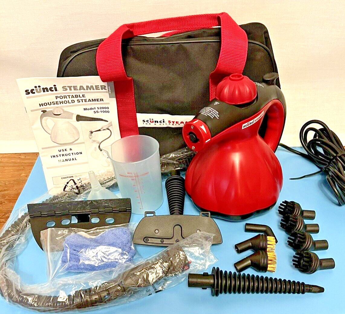 Scunci Steamer SS1000 Handheld Portable Steam, Detailer, Grout