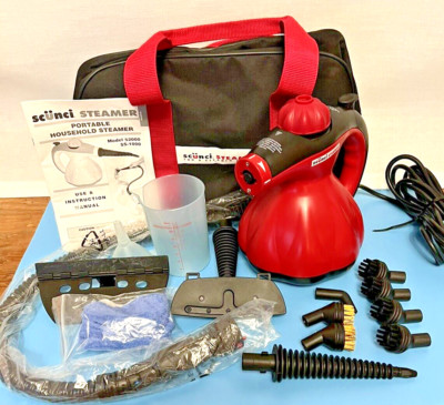 Scunci Steamer SS1000 Handheld Portable Steam, Detailer, Grout Cleaner COMPLETE!